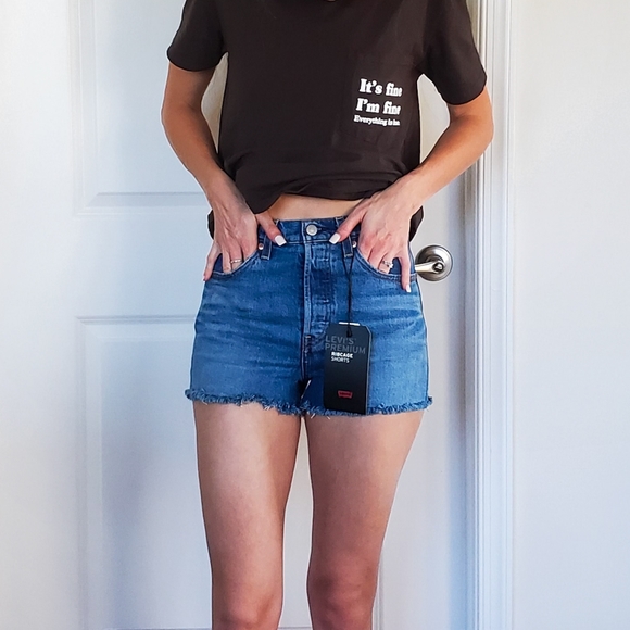 Levi's Pants - New Levi's Premium Ribcage Shorts